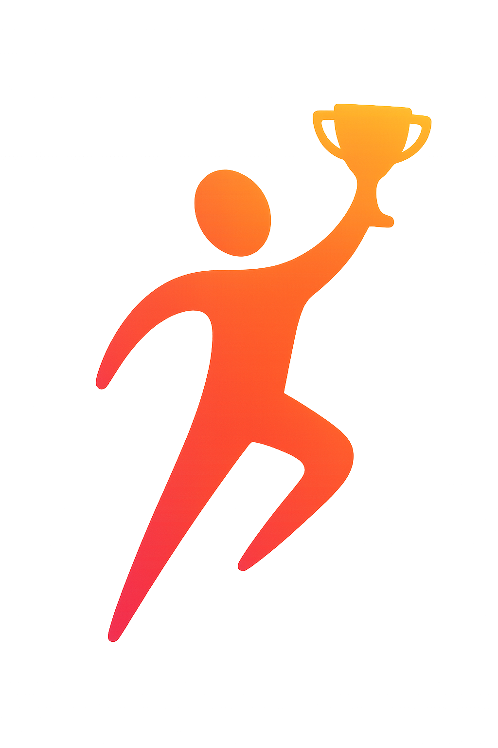 Personnage en position dynamique tenant une coupe